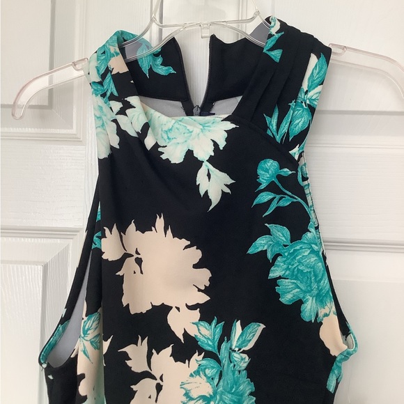 NWT Rachel Roy Halter Dress Sleeveless Mock Neck Stretch Zipper Slit XL - Picture 2 of 6